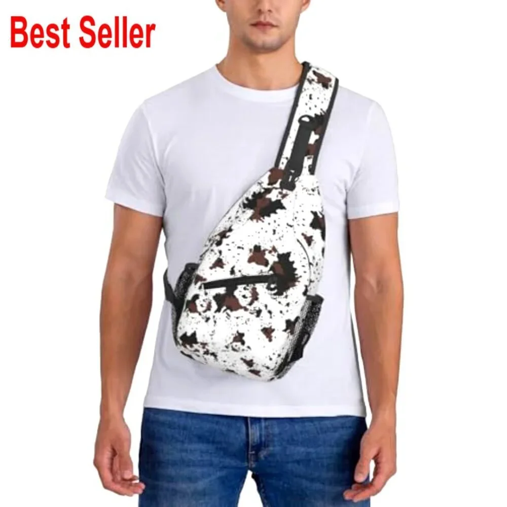 Polyester Sling Backpack Crossbody Bag Adjustable Strap Casual Daypack